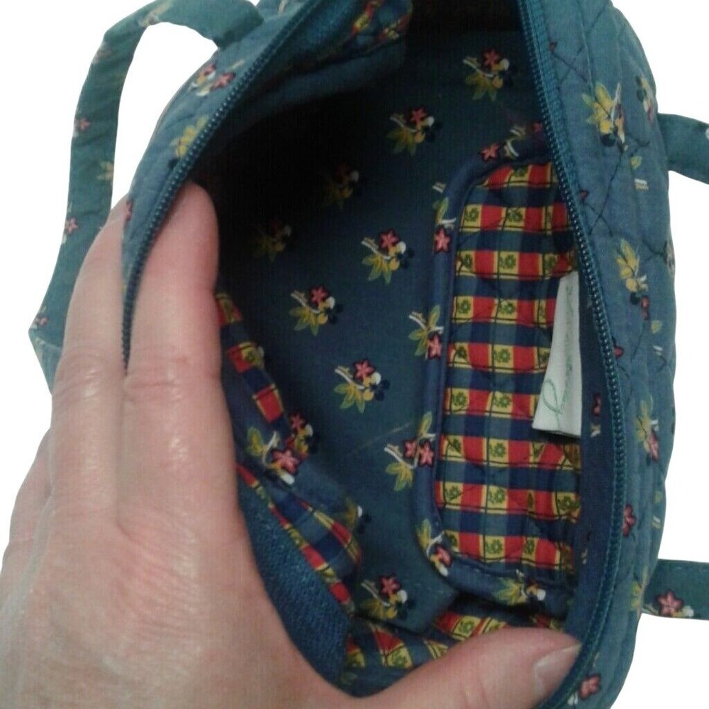 Vera Bradley Satchel Handbag Emily Quilted Floral Dual Handles Zip Closure 2004 - Picture 4 of 7
